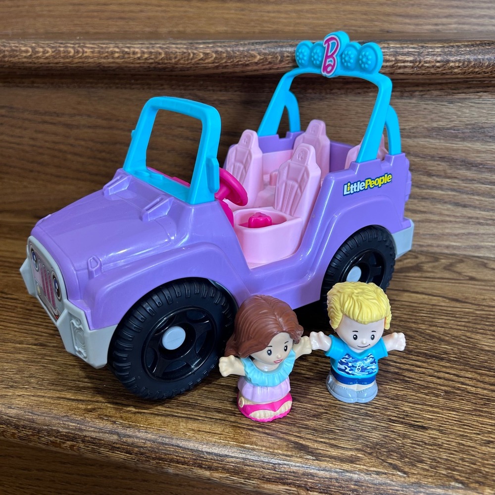 Fisher-Price Little People‎ Barbie Beach Cruiser Kids Purple Jeep HJW77 sounds